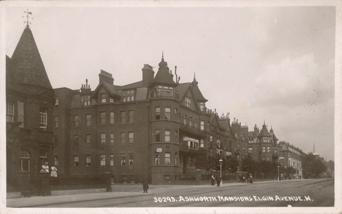 Ashworth Mansions, Elgin Avenue, Maida Vale 1910